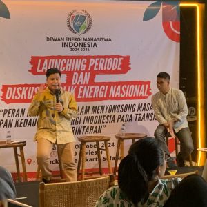 Diskusi Publik Energi Nasional: Peran Mahasiswa dalam Menyongsong Masa Depan Kedaulatan Energi Indonesia pada Transisi Pemerintahan
